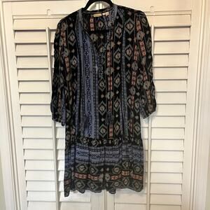 Holding‎ Horses Multi Color Dress Size Small